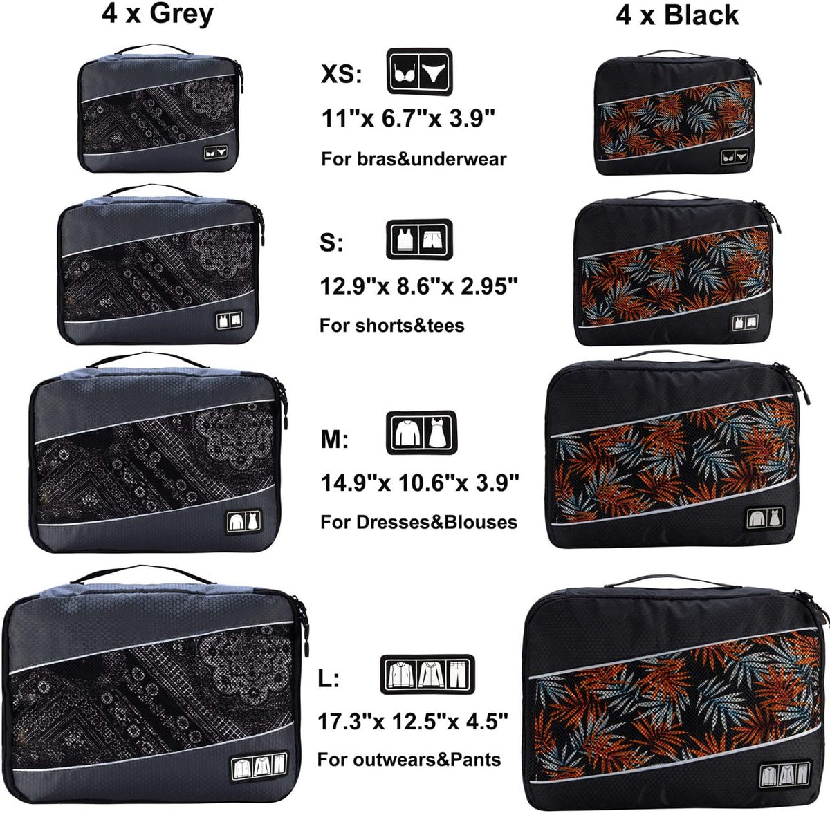 Packing Cubes Large Luggage Organizers Bags for Travel Organizing Clothes