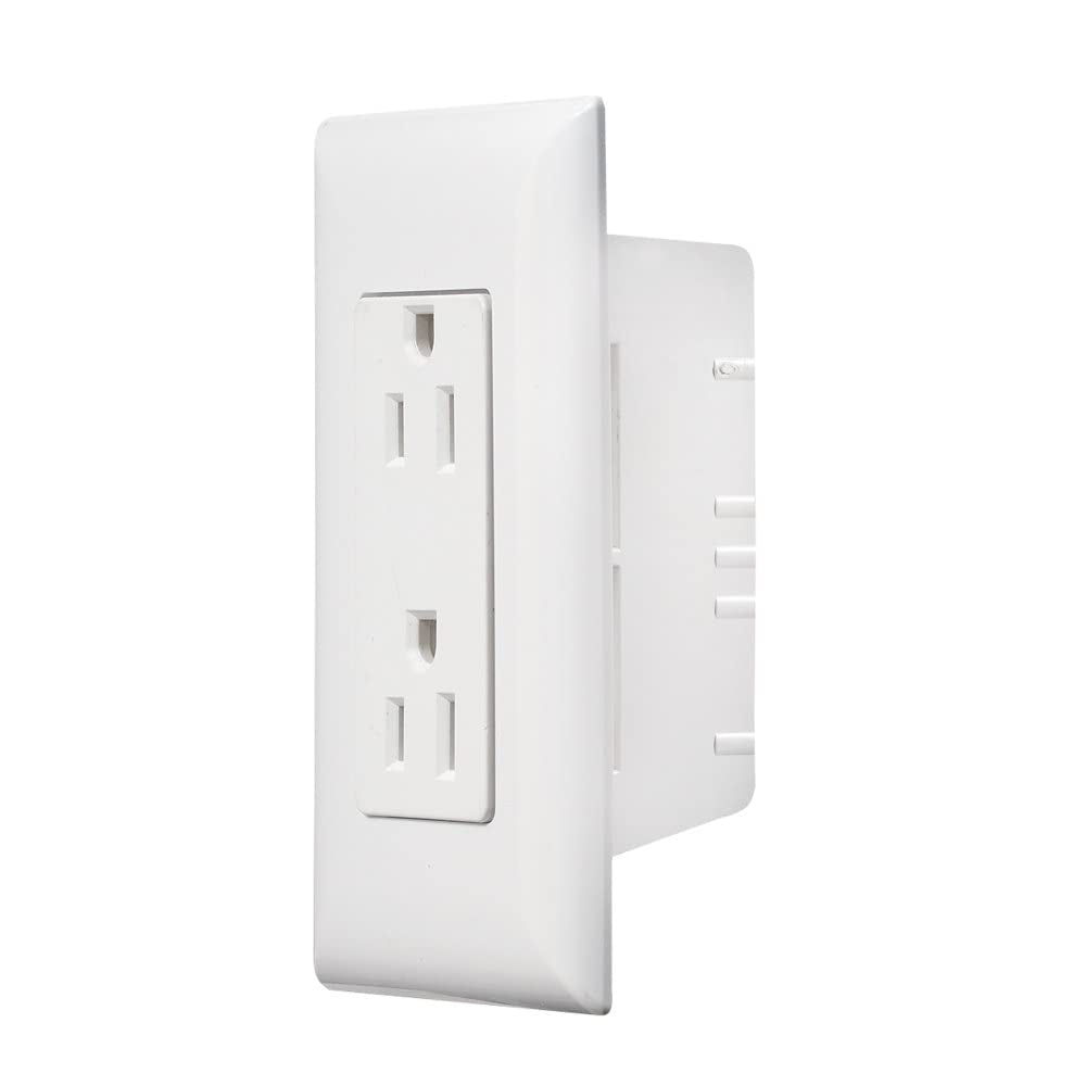 S831 - Dual AC Outlet Speedwire with Cover Plate, White