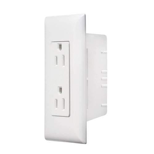 S831 - Dual AC Outlet Speedwire with Cover Plate, White