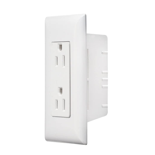 S831 - Dual AC Outlet Speedwire with Cover Plate, White