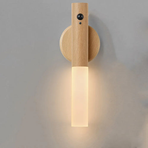 Smart Motion Sensor Night Light LED Rechargeable Magnetic Wall Lamp Portable for Hallway Bedroom Stairs Bathroom Cabinets Decor