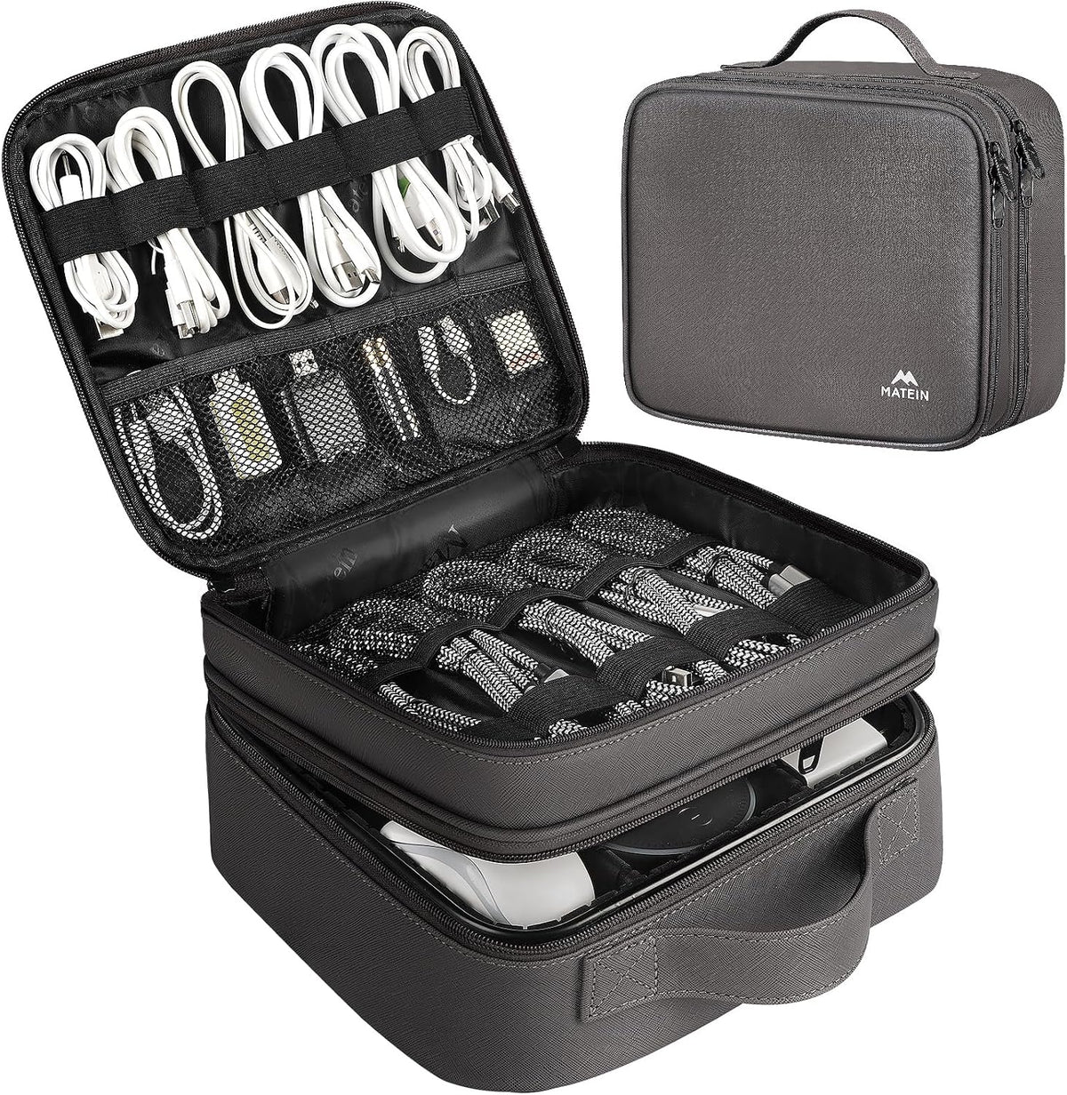 Cord Organizer Bag with Adjustable Divider, DJ Electronic Storage
