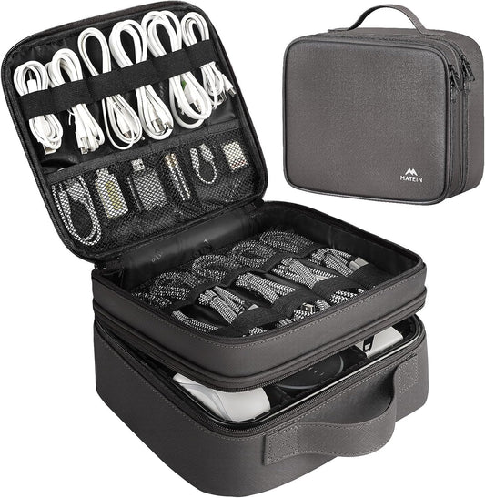 Cord Organizer Bag with Adjustable Divider, DJ Electronic Storage