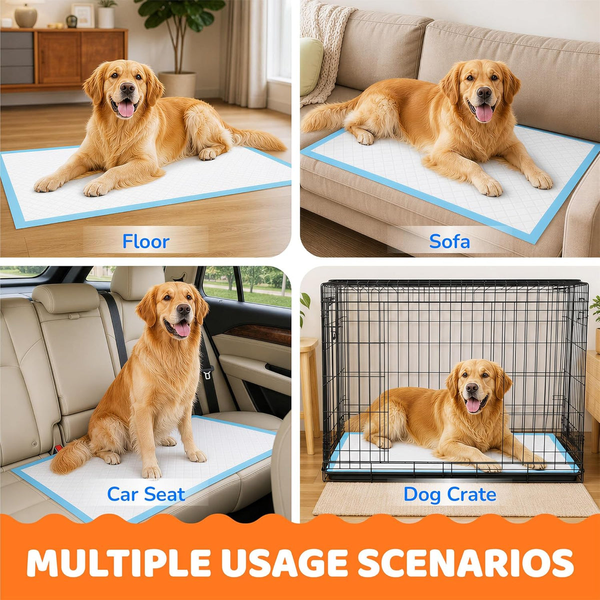 Puppy Pads 28"X34", Extra Large, Super Absorbent, 30 Count
