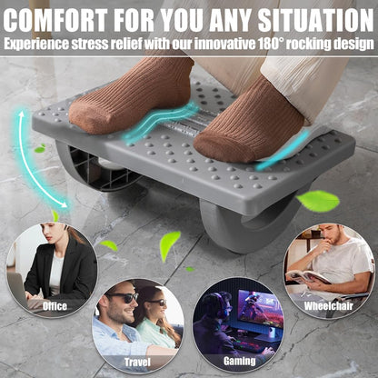 Ergonomic Under Desk Foot Rest – Adjustable Office Foot Stool for Work & Home