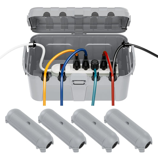 [5 Piece]  Outdoor Electrical Box Set（1 X Extra Large + 4 X Small）