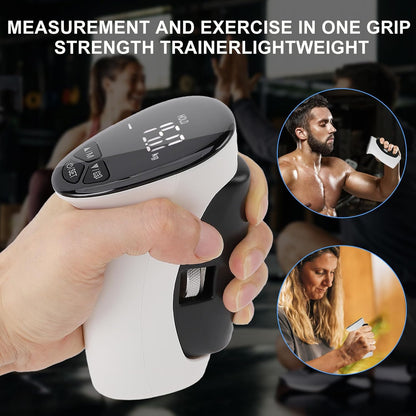 Digital Hand Grip Strength Tester – 198 lb Electronic Dynamometer with Adjustable Handle & Backlit Display