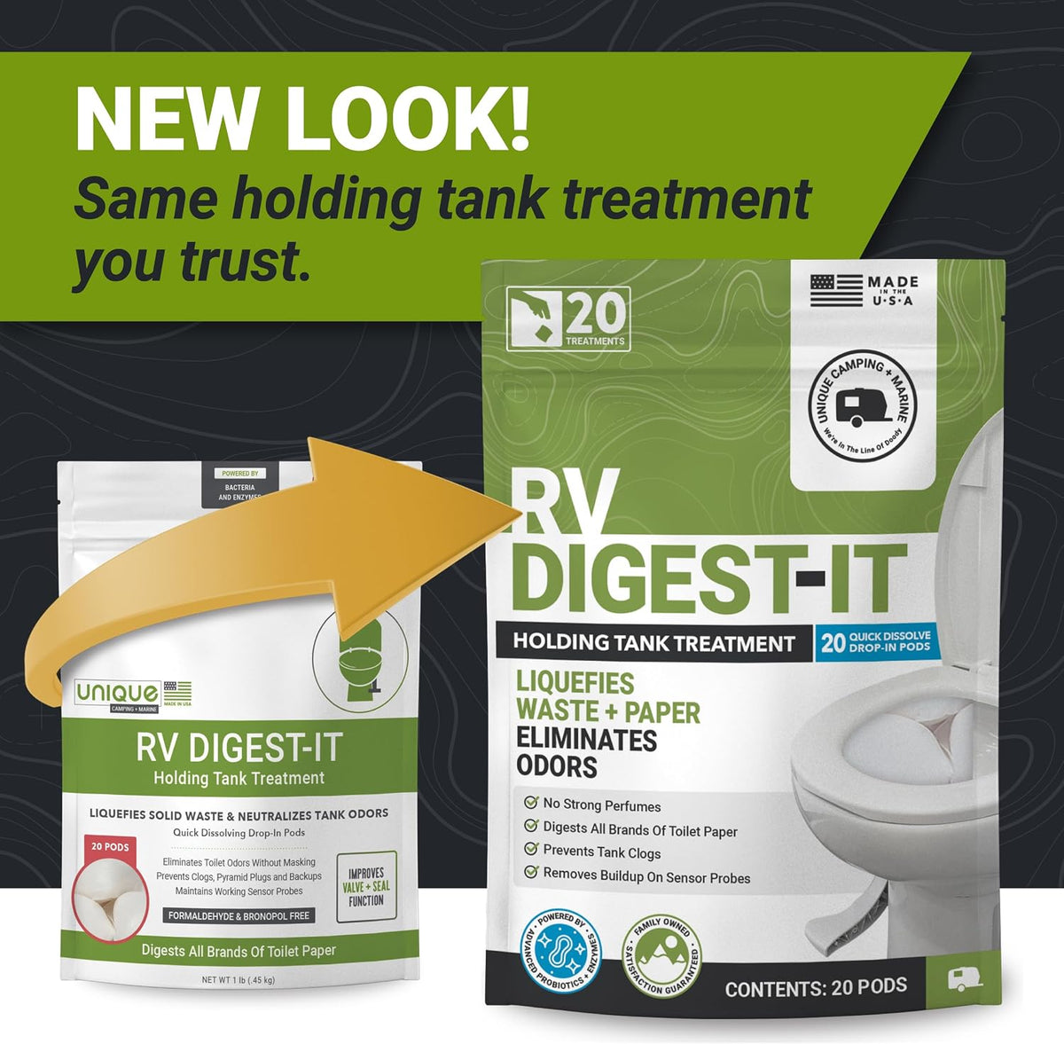 RV Digest-It Drop-In Pods RV Tank Treatment, 20 Count