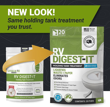 RV Digest-It Drop-In Pods RV Tank Treatment, 20 Count