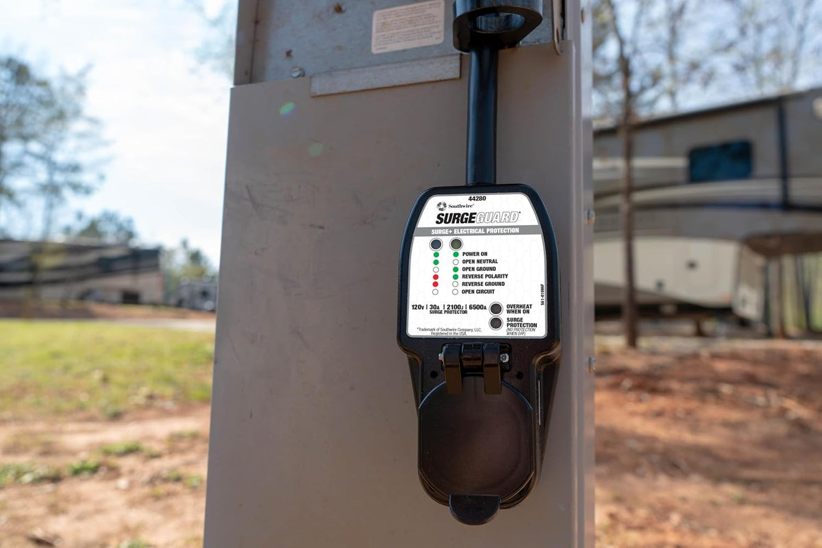Surge Guard™ 30 Amp Portable RV Surge Protector with Enhanced Diagnostics, 2100 Joules, 44280