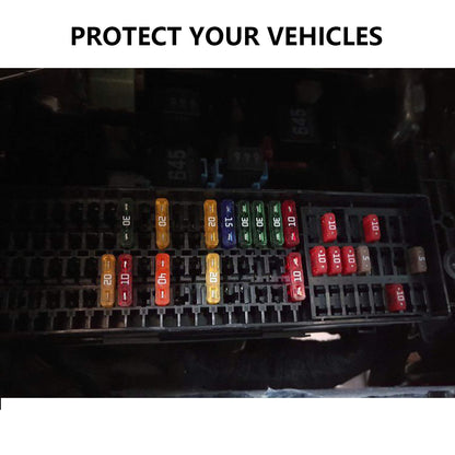 266 Pcs Car Fuses Assortment Kit - Blade Fuses Automotive - Standard and Mini Auto Fuse (2A/3A/5A/7.5A/10A/15A/20A/25A/30A/40AMP) Replacement Fuses for Tool/Auto/Boat/Truck/Rv Accessories