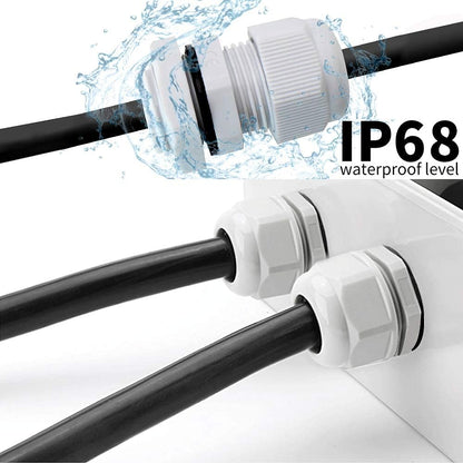 2Pcs 1 Inch Grey NPT Cable Gland Connector, Cord Grip