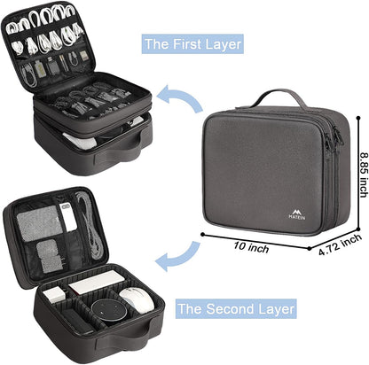 Cord Organizer Bag with Adjustable Divider, DJ Electronic Storage