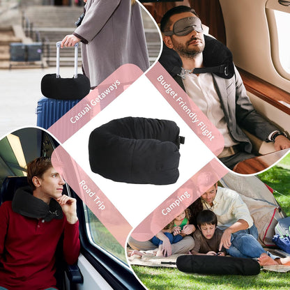 Stuffable Neck Pillow for Travel, Packable Neck Pillow (Sage Green)
