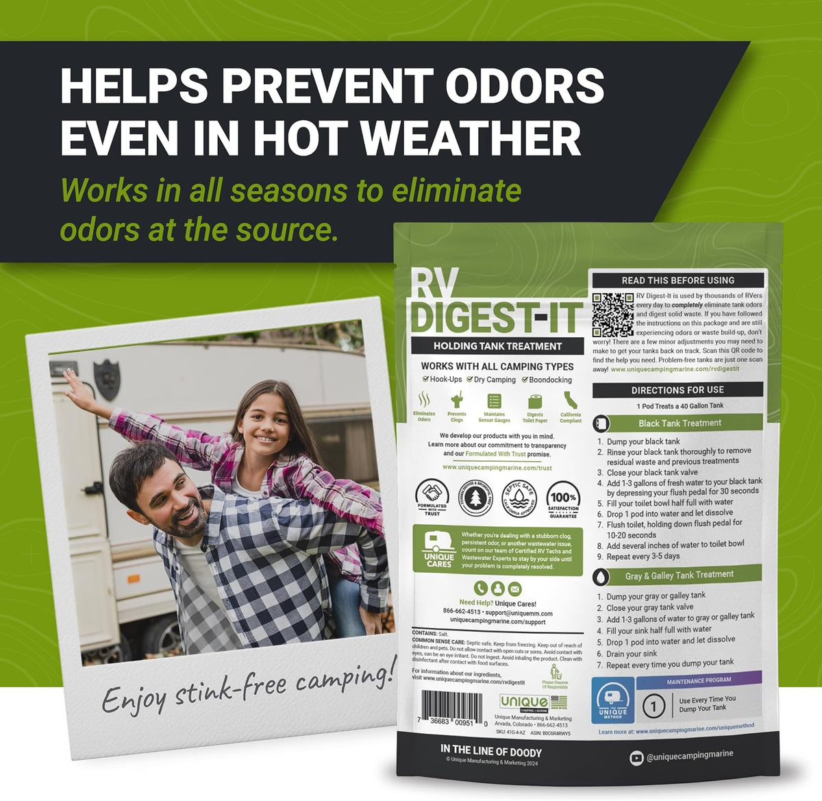 RV Digest-It Drop-In Pods RV Tank Treatment, 20 Count