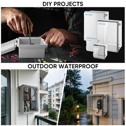 Outdoor Electrical Box Waterproof, ABS IP67 Junction Box Enclosure