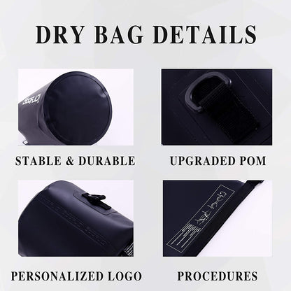 Dry Bag for Kayaking Waterproof 2L/5L/10L/15L/20L, Small Dry Sack Waterproof Bag for Boating