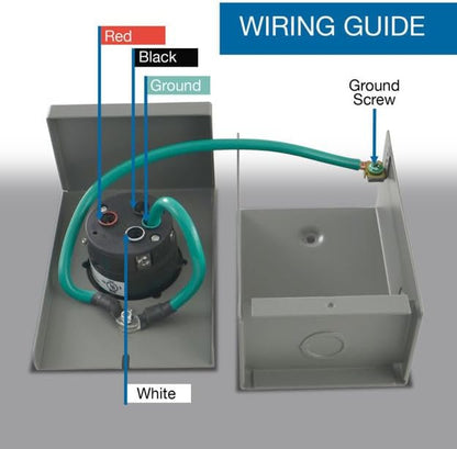 GIB1450-025 Duo-Rain Seal 50Amp Power Inlet Box and Temp Power Cord Combo Kit, 25 Feet