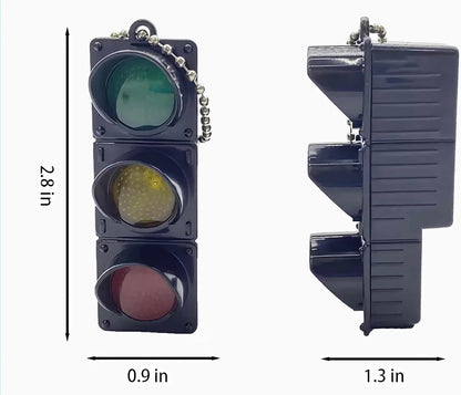 Novelty Car Keychain for Bag, Funny Unique Cool Stoplight Key Chain Accessories for Men Women, Purse Charms for Handbags, Fun Small Gifts for Men Ideas