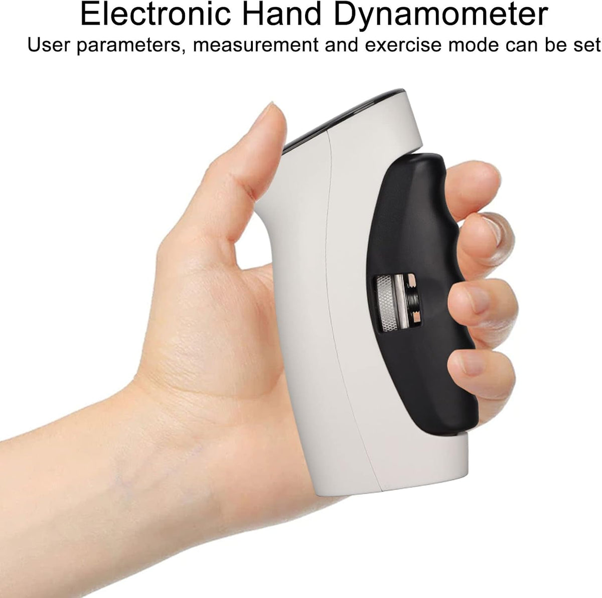 Digital Hand Grip Strength Tester – 198 lb Electronic Dynamometer with Adjustable Handle & Backlit Display