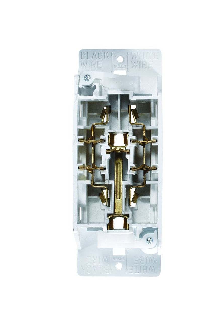 S831 - Dual AC Outlet Speedwire with Cover Plate, White