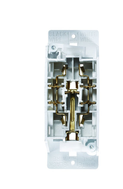 S831 - Dual AC Outlet Speedwire with Cover Plate, White
