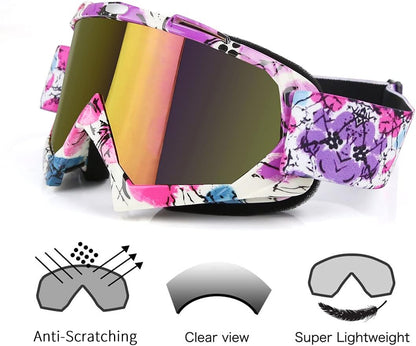 Dirt Bike Goggles - ATV Motorcycle Motocross UTV MX MTB Riding Goggles