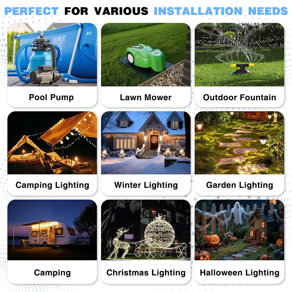 Large Outdoor Electrical Box (12.5 X 8.5 X 5 Inch), IP54 Waterproof Outdoor Extension Cord Cover Weatherproof, Protect Outlet, Plug, Socket, Timer, Power Strip,Green (Pack of 2)