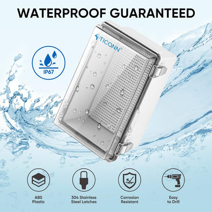 Outdoor Electrical Box Waterproof, ABS IP67 Junction Box Enclosure