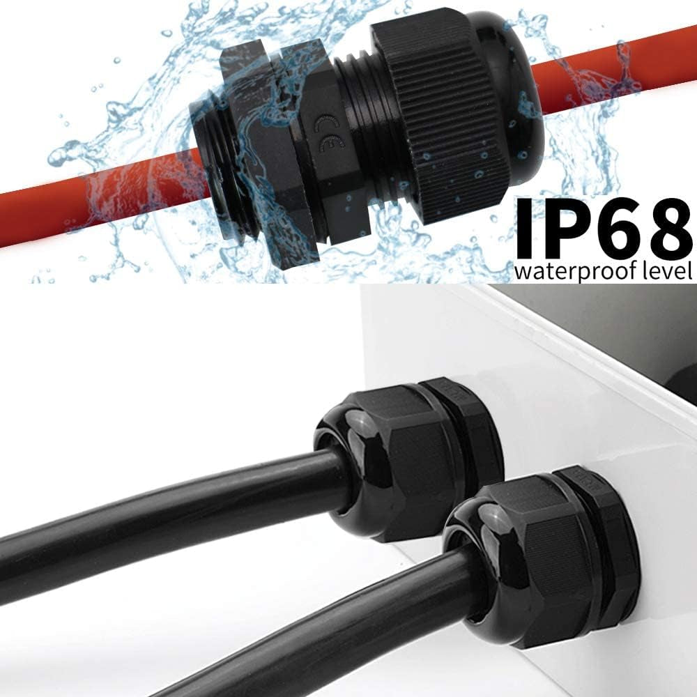 2Pcs 1” NPT Cable Gland Connector, IP68 Waterproof