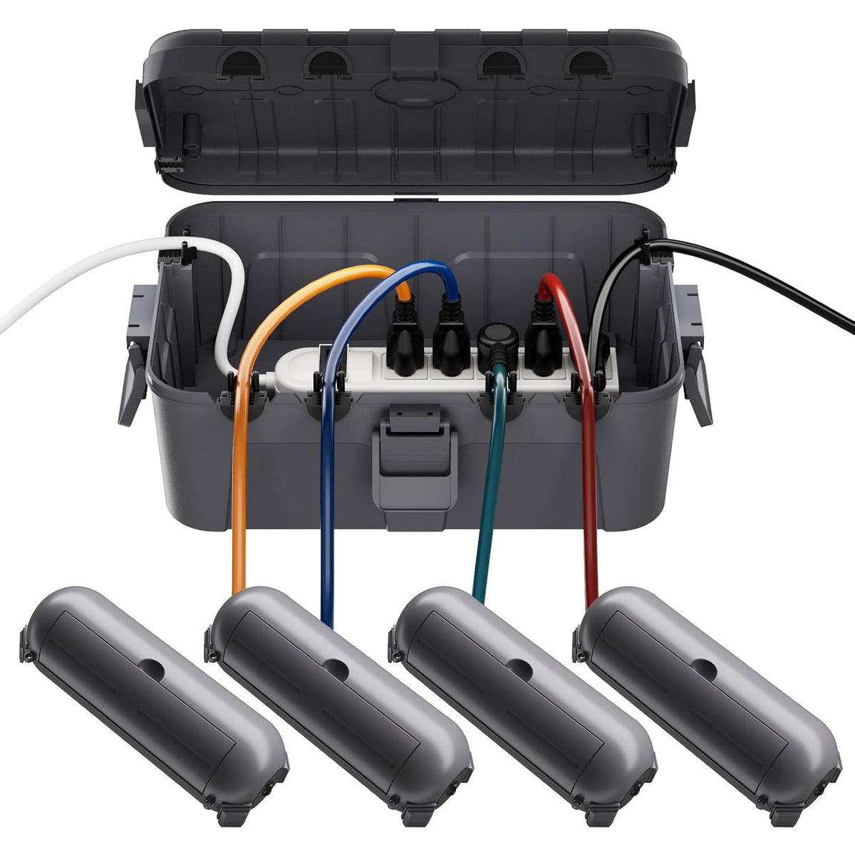 [5 Piece]  Outdoor Electrical Box Set（1 X Extra Large + 4 X Small）