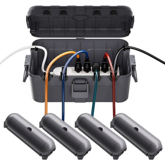 [5 Piece]  Outdoor Electrical Box Set（1 X Extra Large + 4 X Small）
